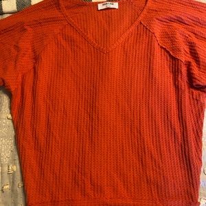 Double Zero red long sleeve shirt